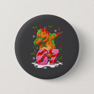 67 Christmas Funny 67 Brainrot Youth Kids Capybara 6 Cm Round Badge