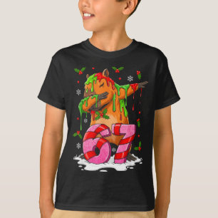 67 Christmas Funny 67 Brainrot Youth Kids Capybara T-Shirt