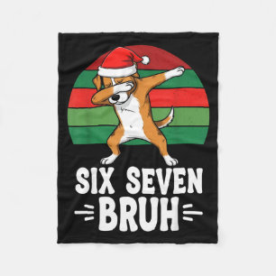 67 Christmas Funny 67 Brainrot Youth Kids Dog 67  Fleece Blanket