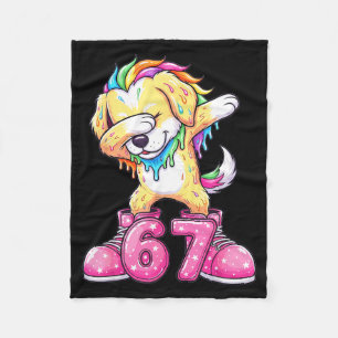 67 Christmas Funny 67 Brainrot Youth Kids Dog 67  Fleece Blanket
