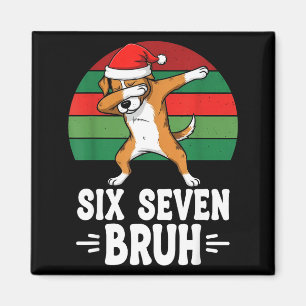 67 Christmas Funny 67 Brainrot Youth Kids Dog 67  Magnet