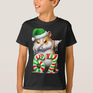 67 Christmas Funny 67 Brainrot Youth Kids Hamster  T-Shirt