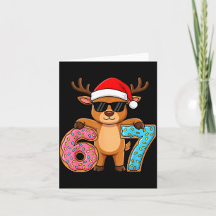 67 Christmas Funny 67 Meme Youth Kids Reindeer 67  Card