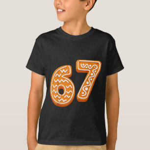 67 Christmas Funny 6 7 Gingerbread Six Seven Xmas  T-Shirt