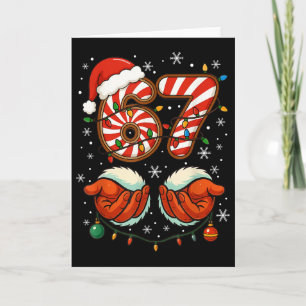 67 Christmas Funny 6 7 Meme Pajamas Holiday Gen Al Card