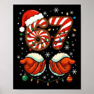 67 Christmas Funny 6 7 Meme Pajamas Holiday Gen Al Poster
