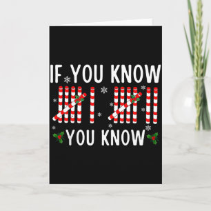 67 Christmas Funny If You Know You Know Six Seven  Card