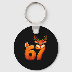 67 Christmas Funny Reindeer Bruh Meme Pajamas Wome Key Ring