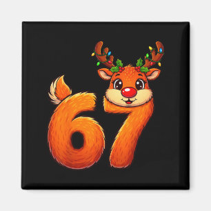 67 Christmas Funny Reindeer Bruh Meme Pajamas Wome Magnet