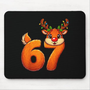 67 Christmas Funny Reindeer Bruh Meme Pajamas Wome Mouse Pad