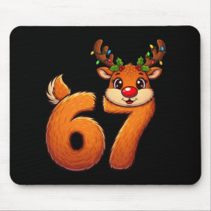 67 Christmas Funny Reindeer Bruh Meme Pajamas Wome Mouse Pad