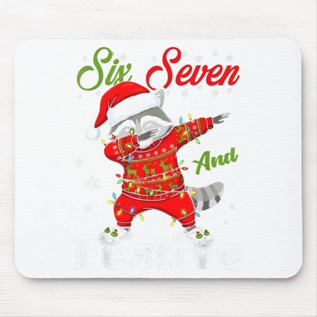 67 Christmas Funny Six Seven Bruh Meme Brainrot Sa Mouse Pad (Front)