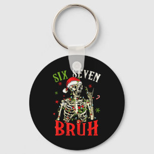 67 Christmas Funny Six Seven Bruh Meme Skeleton Sa Key Ring