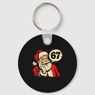 67 Christmas Funny Six Seven Meme Brainrot Santa C Key Ring