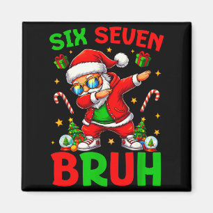 67 Christmas Funny Six Seven Meme Brainrot Santa K Magnet