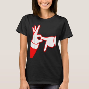 67 Christmas Hands Signals Santa Claus 6 7 Hand Ge T-Shirt