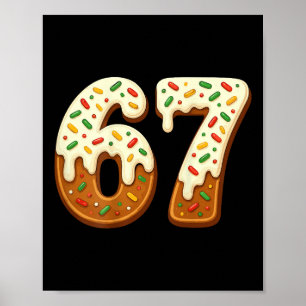 67 Christmas Holiday 6 7 Meme Gen Alpha Slang Back Poster