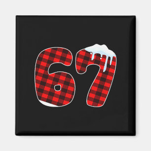 67 Christmas Meme 6 7 Numbers Six Seven Funny Xmas Magnet