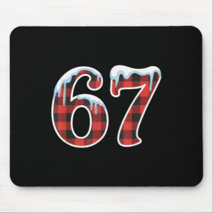 67 Christmas Meme Funny Six Seven Slang Mouse Pad