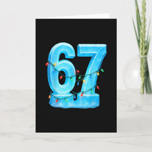 67 Christmas Meme Ice Holiday Pajama 6 7  Card