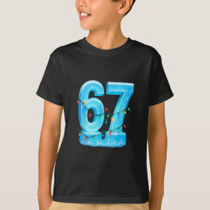 67 Christmas Meme Ice Holiday Pajama 6 7 T-Shirt