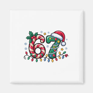 67 Christmas Meme Six Seven Xmas Funny Boys Girls Magnet
