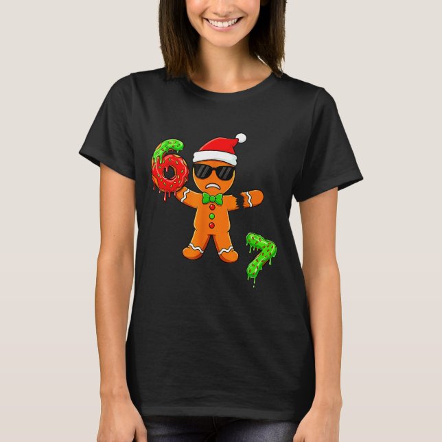 67 Christmas Oh Snap Gingerbreadman 6 7 Meme Xmas  T-Shirt (Front)