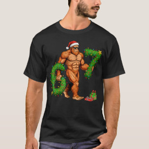 67 Christmas Sasquatch Funny Meme 67 Christmas Men T-Shirt
