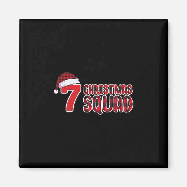 67 Christmas Shirt Six Seven Meme Squad 67 Red Pla Magnet (Front)