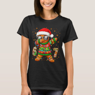 67 Christmas Six Seven Meme Gingerbread Santa Ligh T-Shirt