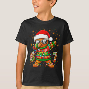 67 Christmas Six Seven Meme Gingerbread Santa Ligh T-Shirt
