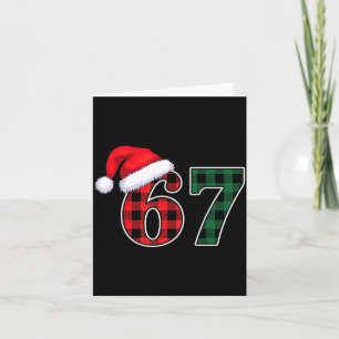 67 Christmas Six Seven Xmas Card
