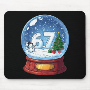67 Christmas Snow Globe Funny Six Seven Meme  Mouse Pad