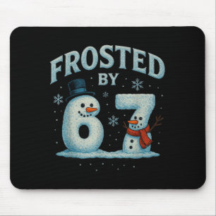 67 Christmas Snowman 6 7 Internet Meme Xmas 67 Mouse Pad
