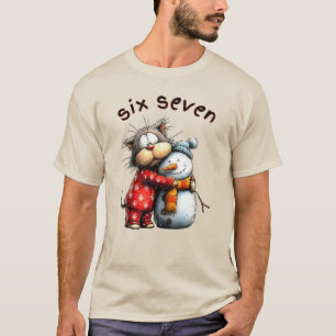 67 Christmas Tee Vintage Cat Six Seven Meme