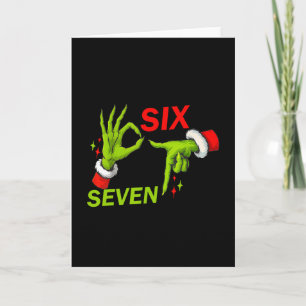67 Christmas Trending Meme Saying 6 7 Meme Costume Card