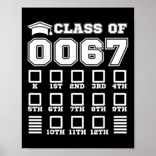 67 Cl Of 67 Grow With Me First Day Of School Check Poster