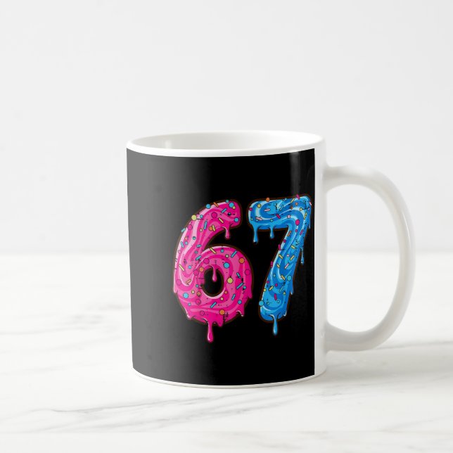 67 Costume Six Seven Meme Number 6 7 On It Youth T Coffee Mug (Right)