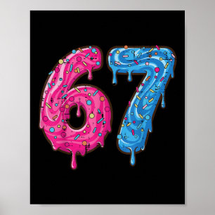 67 Costume Six Seven Meme Number 6 7 On It Youth T Poster