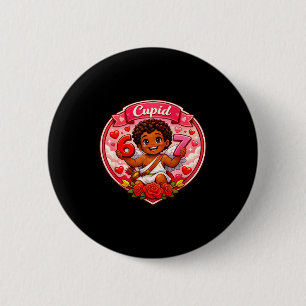 67 Cupid African American Valentine Meme Trend  6 Cm Round Badge