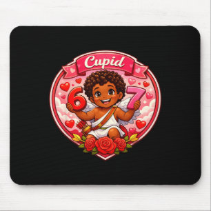67 Cupid African American Valentine Meme Trend Mouse Pad