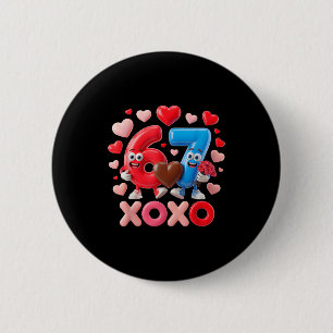 67 Cute Six Seven Gen Meme Couple Anniversary Vale 6 Cm Round Badge