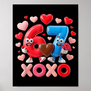 67 Cute Six Seven Gen Meme Couple Anniversary Vale Poster