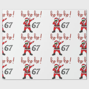 67 Dabbing Christmas Santa Wrapping Paper