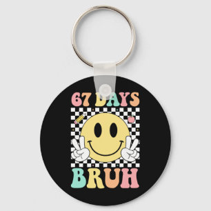 67 Days Bruh School Boys Kids 67 Meme Funny 6 7 Si Key Ring