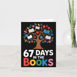 67 Days In The Books Reading Teacher 67th Day Of S Card