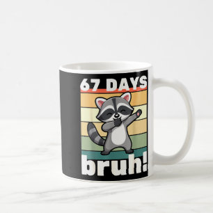 67 Days Of School Bruh Funny Meme Boys Kids Dabbin Coffee Mug
