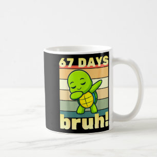 67 Days Of School Bruh Funny Meme Boys Kids Dabbin Coffee Mug