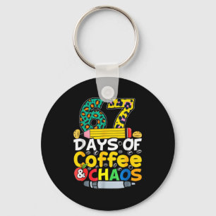 67 Days Of School Coffee Chao Six Seven 6 7 Meme T Key Ring