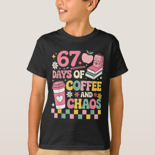 67 Days Of School Coffee Lover 67th Day Of School T-Shirt